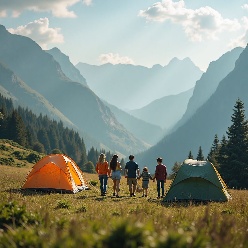 Family camping experience