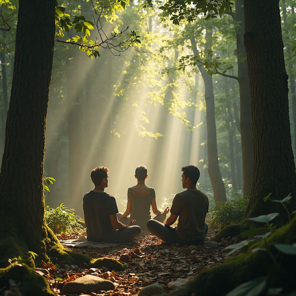 Forest therapy session