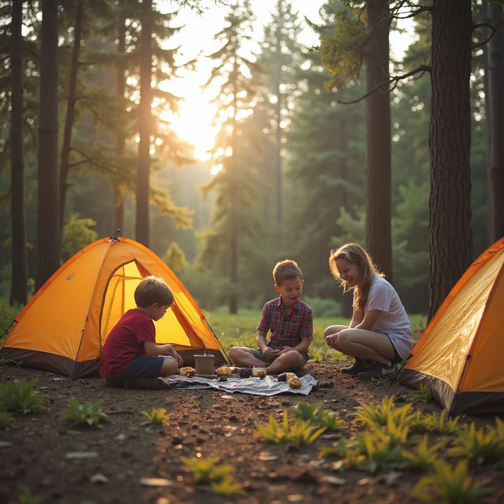 Family camping adventure