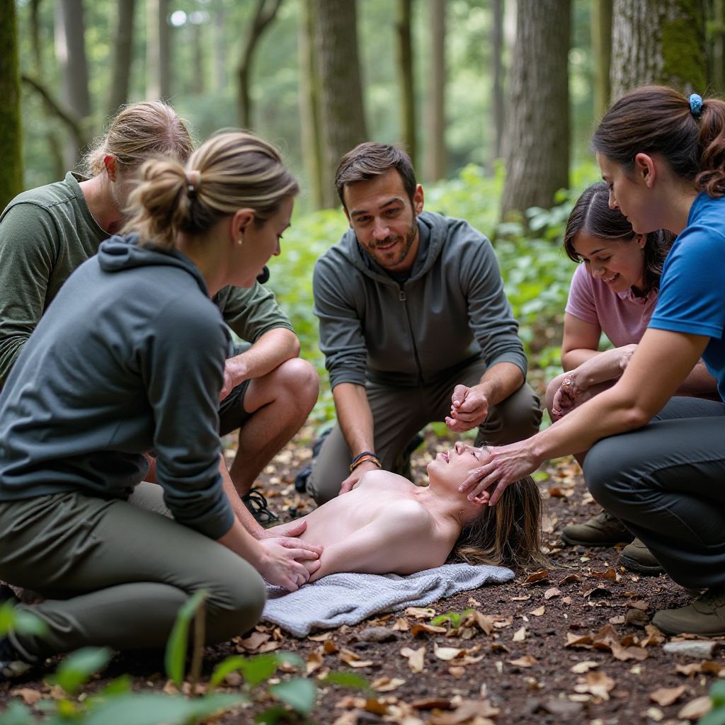 Wilderness first aid training